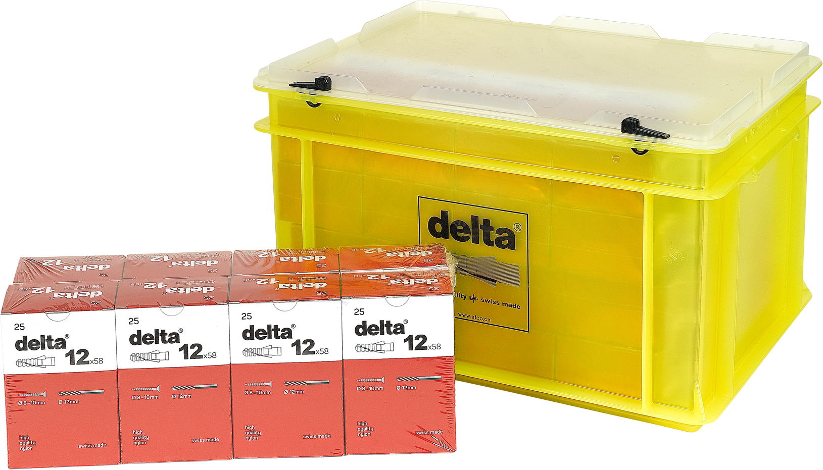 Dübel Nylon Delta 12mm in Box Inhalt 800 Stk. - Diverse Dübel