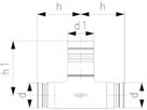 T-Modul mit Rohrkontur 16/20 -20mm 762 101 389 - GF I-Fit Formstücke + Werkzeuge