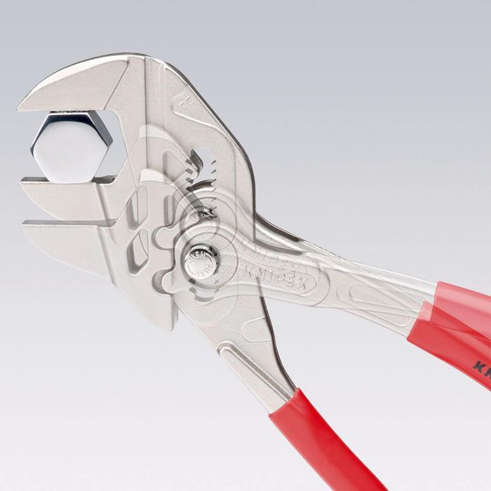 KNIPEX Zangenschlüssel, vernickelt 8603, L= 150mm, -Ø 27mm, PVC-Griffhülle - Zangen, Schneiden