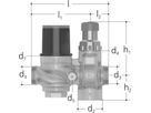 Sicherheitsgruppe JUNIOR 1/2" DN15 2233.015 G 3/4" ohne Verschraubungen - JRG Armaturen