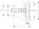 COOL-FIT Vorschweissbund DN 32 40mm einseitig Stutzenfitting 738 710 009 - GF COOL-FIT 2.0
