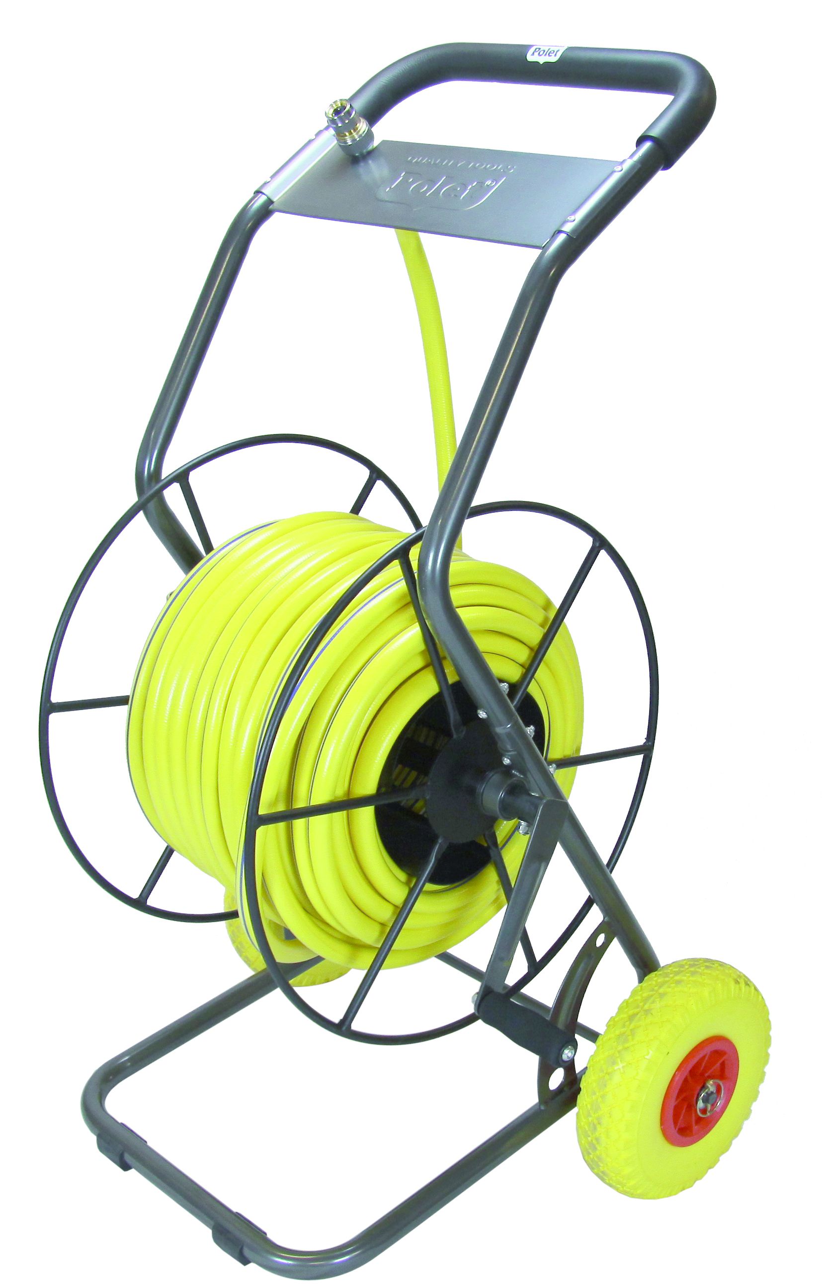 TEGUSTAR Schlauchwagen-Set, PROFI mit 50m Schlauch, Ø 19mm und Pistole - Garten