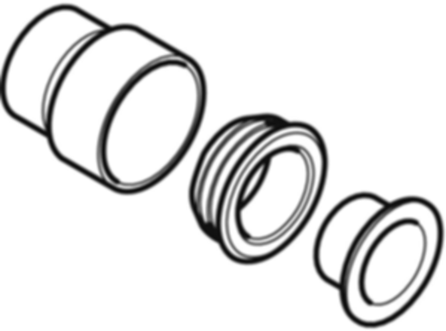 Sifon-Anschlussstutzen d 63/ 56mm 306.006.14.1 - Geberit-PE-Silent-Formstücke