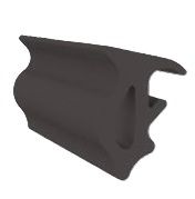 Frz. Geländer Dichtungsprofil zu Einhängeprofil Glasdicke 17 + 21 mm , EPDM - INOXTECH-Handlauf-/Geländer-System