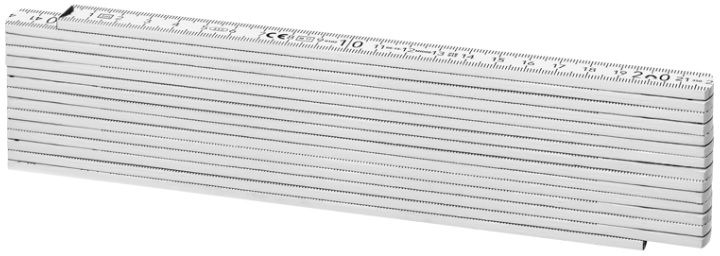 Gliedermeter L= 3m, Buchenholz, Futura 1403W, weiss - Längenmessen