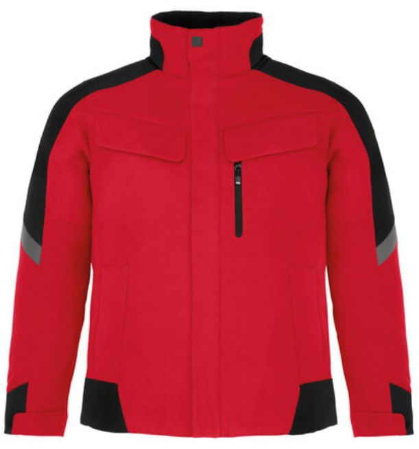 FHB LARS Arbeitsjacke rot-schwarz Gr. L - Textilien