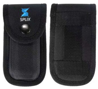SPLIX Multi-Tool Messer DAM14 Damast-Klinge, silber, 14 Funktionen, Holster - Heften, Schneiden