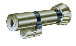 KABA 8 Drehknopfzylinder Typ M1519 32.5/32.5, mit 3 Schlüssel - Kaba 8, Lagerprodukt