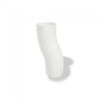 Sockelknie Ausladung: 60 mm Ø80 P.10 prefaweiss 202625 - PREFA Dachentwässerungssysteme