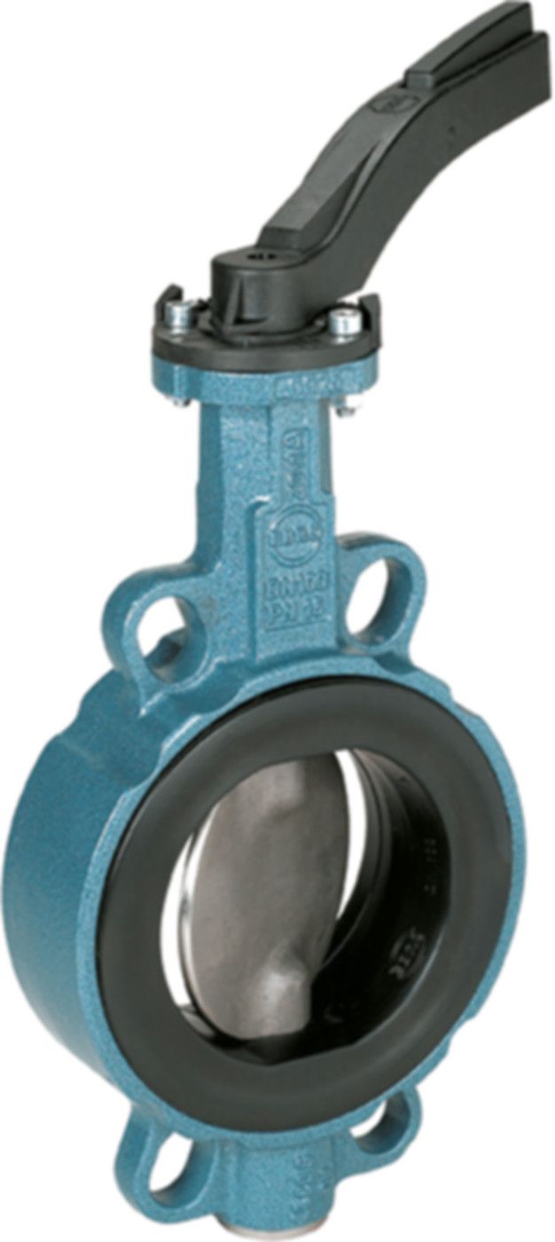 Absperrklappe Z011-A-therm m/Rasterh. -20 bis +120°C PN 6/16 DN 20 - Ebro Absperrklappen