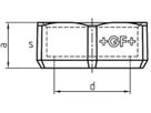 Überwurfmutter 374 S 1"- G 11/2" 770 374 106 - GF schw. Tempergussfittings