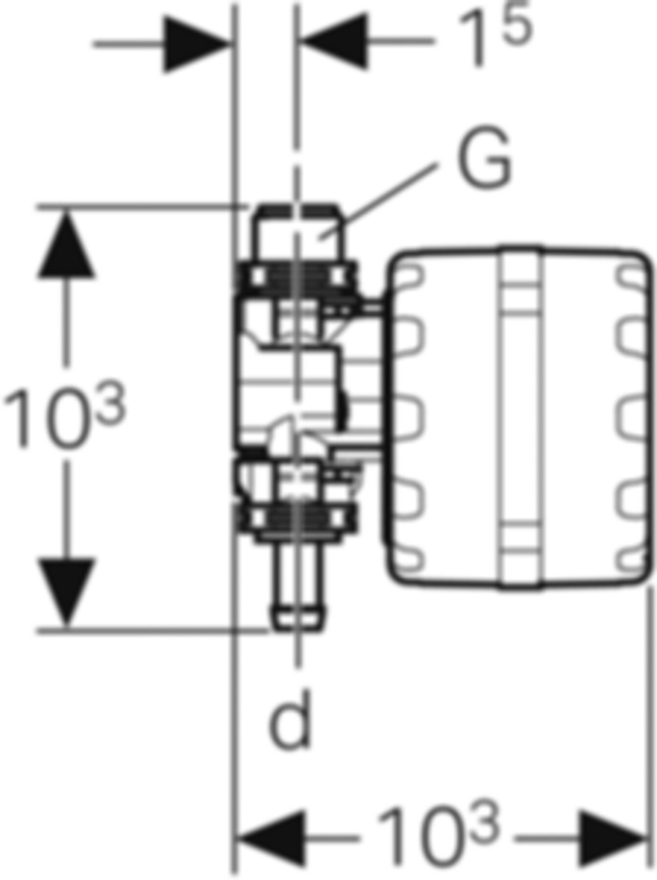 Steuereinheit 1/2" 616.291.00.1 zu Hygienespülung HS01 - Geberit Systemventile / Armaturen