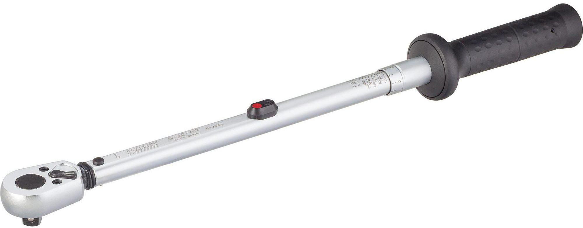 HAZET Drehmomentschlüssel, in Safe-Box 6123-1CT, 1/2", 60 - 320 Nm, L= 663mm - Steck- und Drehmomentschlüssel