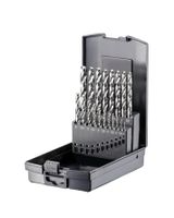 FORTEC Spiralbohrer Satz DIN 338, 19-tlg. Ø1.0-10.0 x 0.5mm, HSS-G, Typ N - Bohren