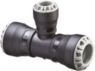 Steckmuffen-Tee reduziert 1034 d 25/20mm - Plasson-Steckfittinge