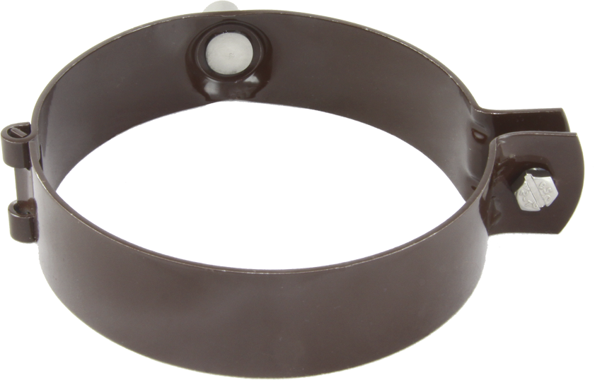 Braun Trefix 90 mm M10 246 - Plastifizierte Sockelrohrschellen