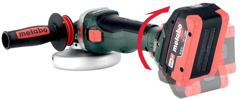 Akku-Winkelschleifer WB 18 LTX BL 15-125 Quick 18 V , Ø 125mm ,  Solo im MetaBOX - Metabo Elektrowerkzeuge