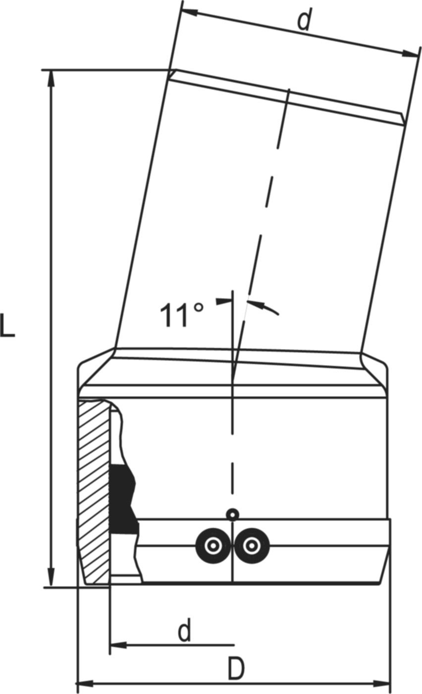 Winkel 11° I/A (Karton à 8 Stk.) d 160mm 616 141 - Frialen Elektroschweissfittinge