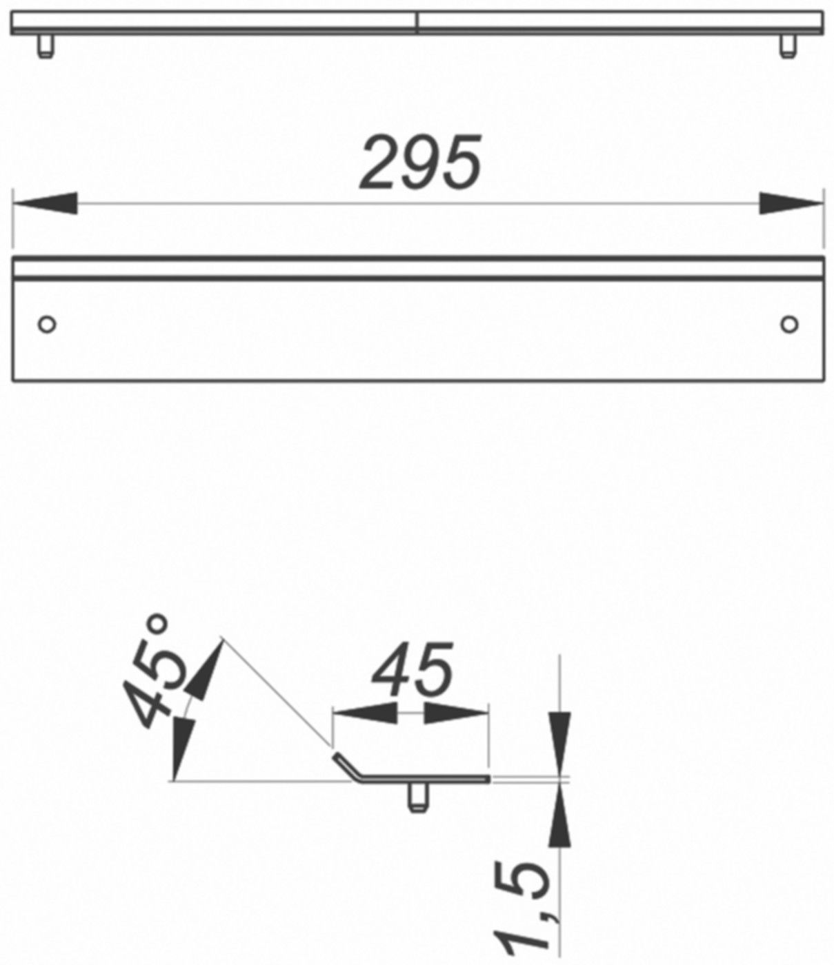 Abdeckungen CeraWall Individual N 295mm 5-535030 Edelstahl poliert (Naturstein) - SCHACO Entwässerungstechnik