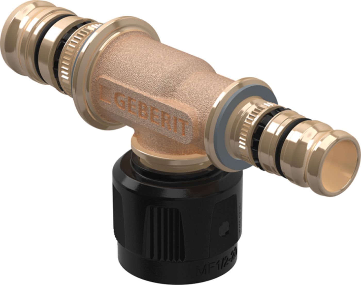 T-Stück 20mm-1/2"-16mm 622.455.00.5 mit MasterFix - Geberit-Mepla-Formstücke