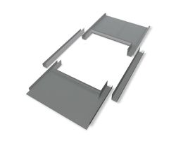 PREFA Einfassung für Velux stucco 55x78-118 cm, 07 P.10 Hellgrau 111102 - PREFA Dachsysteme