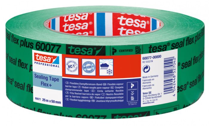 TESA flexibles Dampfbremsen Band B= 50mm, L= 25m, 60077 - Kleben