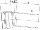 STM-Bogen 1M Novo-Sit MK 11° DN 300 - WILD Steckmuffenformstücke