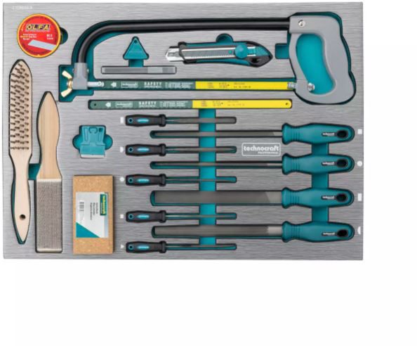 TECHNOCRAFT Werkstattwagen Swiss Team XL mechanic "775 tlg. , 1/4"" + 3/8"" + 1/2"" , 8 Schubladen, - Schlüsselwerkzeuge