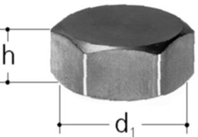 Verschlusskappe Messing 1/2" 8325.240 zu 3400/3410 - JRG Armaturen