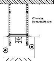 Flacheisen für Deckenmontage GTR