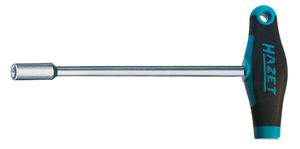 HAZET Sechskant-Steckschlüssel 428-6mm, L1= 230mm, L2= 256mm, T-Griff - Steck- und Drehmomentschlüssel