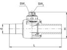 Kugelhahnen KH, 1/4 Umdrehung d 40mm 616 177 - Frialen Elektroschweissfittinge