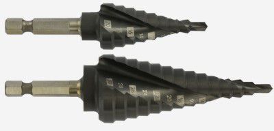 TIVOLY Stufenbohrer HSS tialN Shock Series Schaft 6.35 , 1x 4-20 mm , 1x 4-30 mm - Bohren
