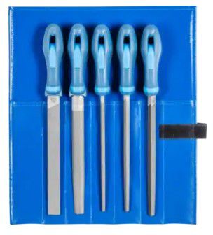 Feilen-Sortiment, in Rolltasche 532 WR, L= 200mm, Hieb 2 (Halbschlicht) - Feilen, Bürsten