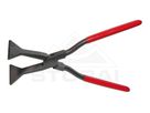STUBAI Quetsch-Falzzange, gerade PVC Isoliert 2828 01 , B=80 mm , PVC Isoliert , durchgesteckt - Spenglerwerkzeuge
