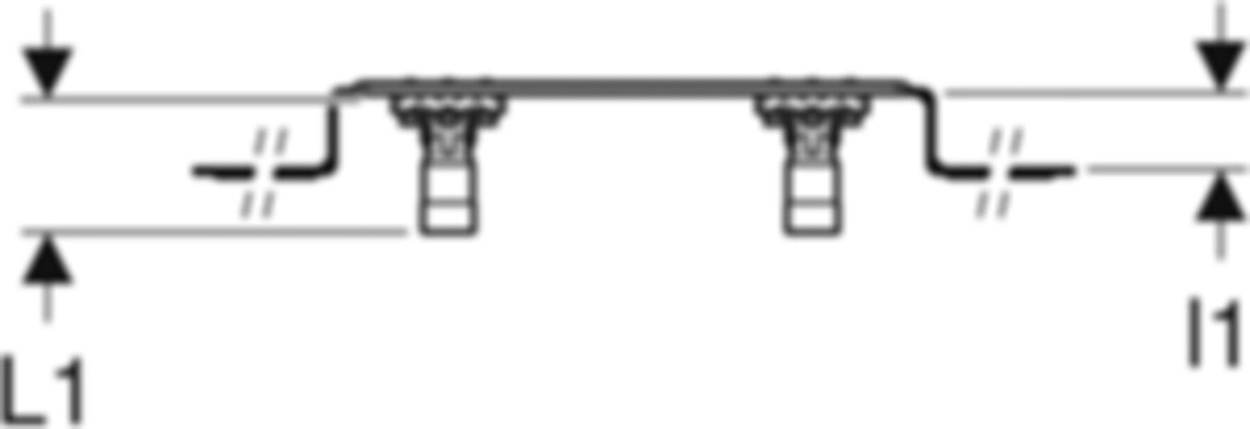 Anschlusswinkel 90° zweifach 100mm 1/2"- MF1/2" abgesetzt, mit Aussengewinde 632.853.00.2 - Geberit-Push Fit-Formstücke