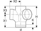 Bogeneckabzweig 88,5°/135° 110/110mm 310.105.14.1 - Geberit-PE-Silent-Formstücke