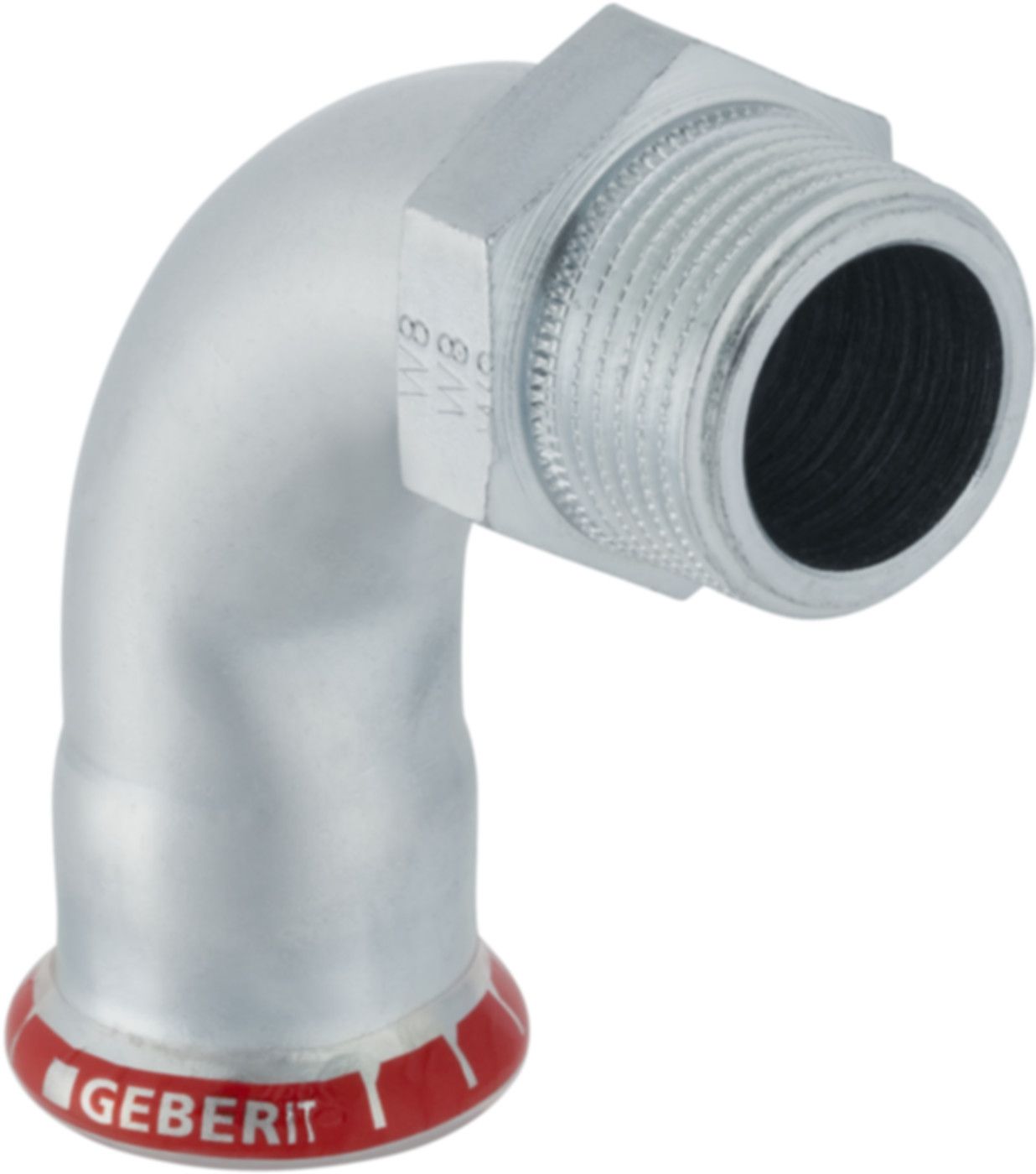 Übergangsbogen 90° m/AG 35mm- 5/4" 23509 - Mapress-Heizungs-Formstücke