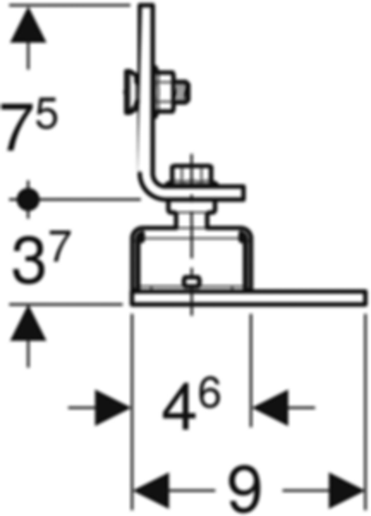 GIS Schallschutz Montagewinkel 461.118.00.1 - Geberit-GIS
