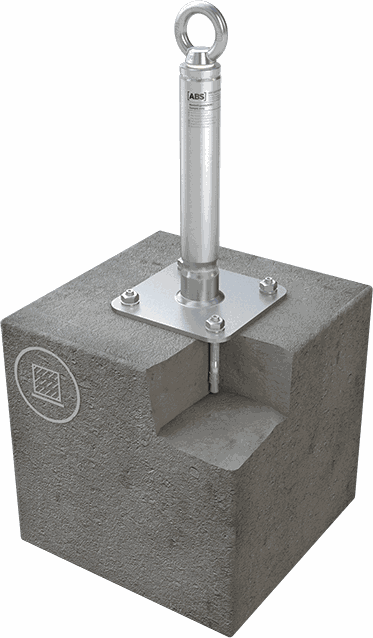 Anschlagpunkt mit Grundplatte Beton LX-SR-B-600 ABS-Lock X-SR-B - ABS Absturzsicherung