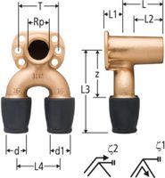 Doppelanschlusswinkel NUSSBAUM Optiflex-Profix