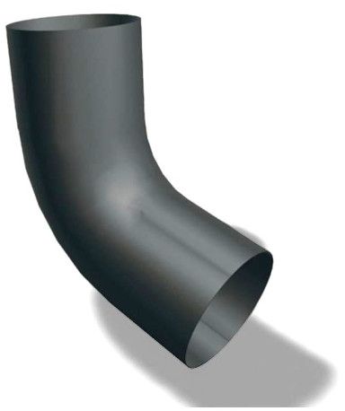 Rohrbogen 72° Ø80 mm P.10 dunkelgrau 202423 - PREFA Dachentwässerungssysteme