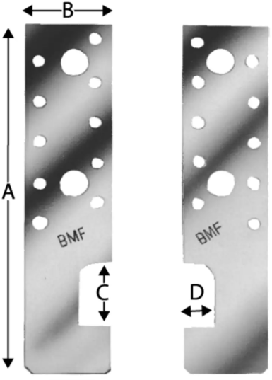 SIMPSON HE - Anker 175 175x40x4mm, verzinkt - Holzverbinder