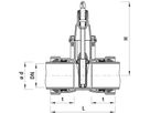 Steckmuffen-Schieber BLS 4020 DN 125 - Hawle Armaturen