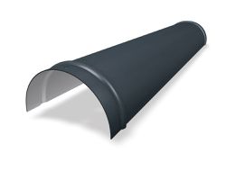 PREFA Grat- und Firstreiter glatt, 02 P.10 Anthrazit 110340 - PREFA Dachsysteme