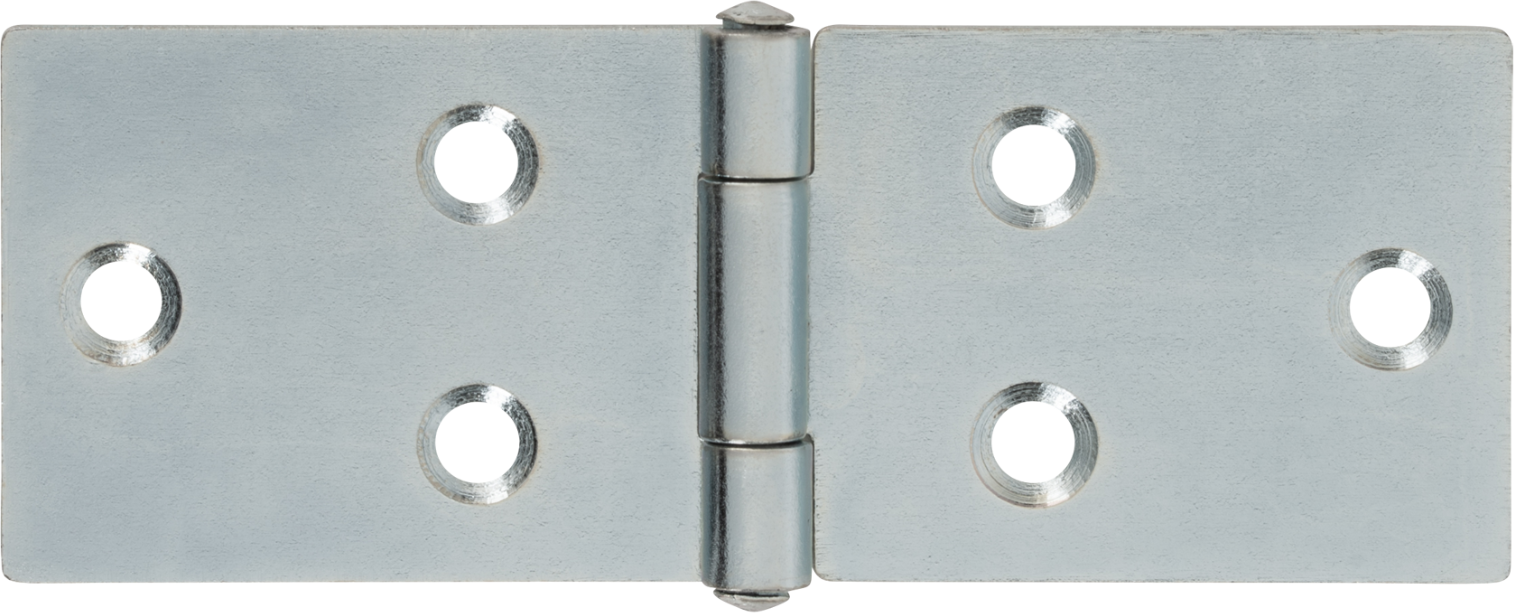 CHARMAG Tisch-Scharnier, mit vernietetem Stift HxB=35x120mm, verzinkt - Scharniere, Verschlüsse und Zubehör