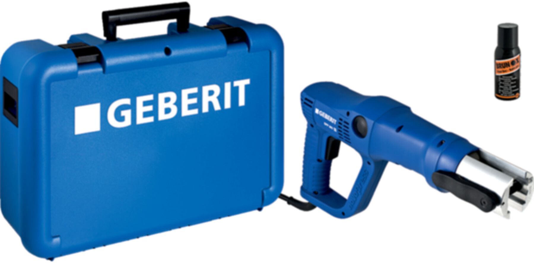 Presswerkzeug EFP203 (2) 691.026.P3.1 im Koffer, Netzbetrieb, mit FlowFit Einsatz - Geberit Werkzeuge und Zubehör