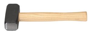 Handfäustel, mit polierten Bahnen 800g, L= 280mm, m. Eschenstiel - Bauwerkzeuge