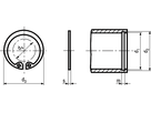 Sich-Ringe f Bohrung INOX BN683 DIN472 55 - Bossard Schrauben