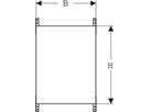 Montageplatte universell 111.899.00.1 50 x 65 x 3.2cm, nicht brennbar - Geberit-Duofix